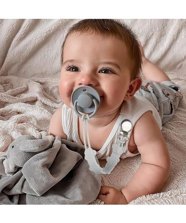 Kowlone Koala Bear Silicone Dummy Clip Set - Teething Pacifier Holder for Boys and Girls (Green Grey) - Buy Online on SooperMarket.com