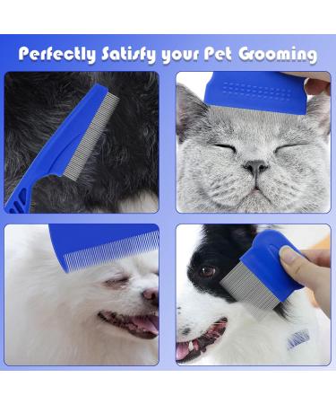 6 PCS Flea Comb for Cats Double Sided Professional Pet Flea Comb Cat Flea Comb with Fine Tooth Float Hair Tear Stain Removal Tool Flea Comb for Dogs for Small Medium & Large Pets - Buy Online on SooperMarket.com