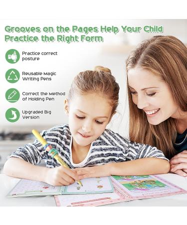Magic Ink Copy Books for Kids | Reusable Handwriting Workbooks (A5) | Ideal for Preschoolers & Manuscript Practice - Buy Online on SooperMarket.com