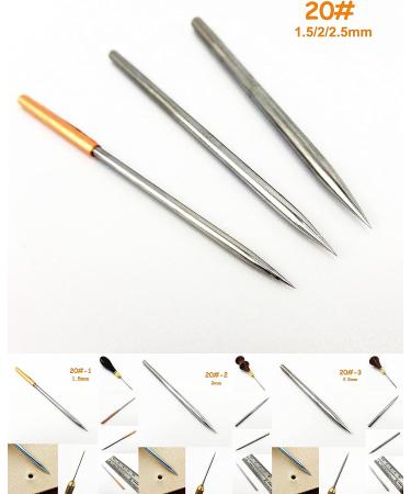3pcs Leathercraft Switzerland Steel Sewing Stitching Needles & Awl Set - Buy Online on SooperMarket.com