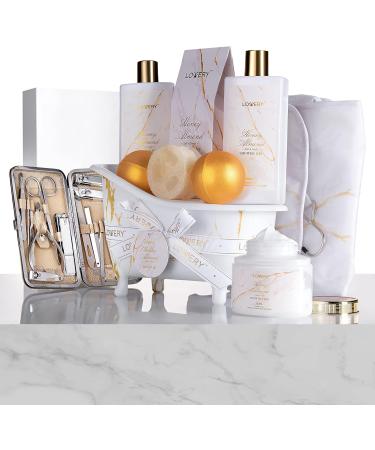 Ultimate Gift Basket for Mom - 31Pc Spa Self Care Kit | Stress Relief Gifts Birthday & Thank You Ideas | Honey Almond Bath & Body Essentials - Buy Online on SooperMarket.com