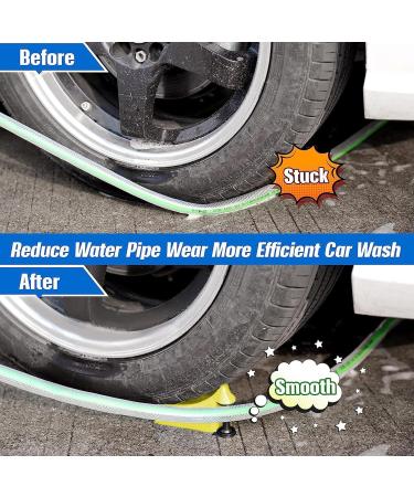 Samuliy Hose Guide for Car Wash Anti-Friction Washer Hose Protection for Garden Watering - Avoid Snagging Stucking Under Tire or Wheels for Agriculture Car Washing Gardening Yellow - Buy Online on SooperMarket.com