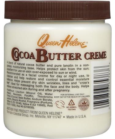 Queen Helene Cocoa Butter Face and Body Cream 425g/15oz - Hydrating Skin Moisturizer - Buy Online on SooperMarket.com