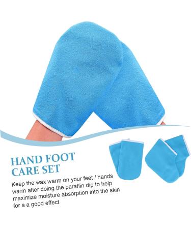 WOFASHPURET 1 Set Work Gloves Hand Warmers Gloves Paraffin Wax Covers Parrafin Wax Mitts and Booties Paraffin Wax Booties Wax Bath Foot Hand Cover Paraffin Wax Foot Cover Wax Socks - Buy Online on SooperMarket.com