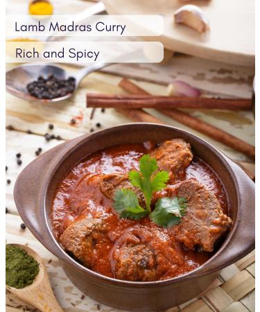 Spice Pots - Madras Curry Powder - 100% Natural Ingredients - Gluten Free & Vegan Curry Powder - Dry Spice Blend (Hot Heat) - 80g Pot (16 Servings) Madras Curry 80G - Buy Online on SooperMarket.com