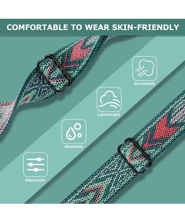 ShuYo 8 Pack Bands for Fitbit Charge 4/3 - Adjustable Replacement Wristbands for Women & Men - Fitness Sport Bands in Bohemia Red/Green/Purple, Leopard, Black/White - Compatible with Charge 3 SE - Buy Online on SooperMarket.com