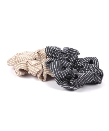 axy XXL Scrunchie Hair Tie Set - 2 Fabric Ponytail Holders | Double Pack Hairbands for Perfect Hairstyles - Buy Online on SooperMarket.com