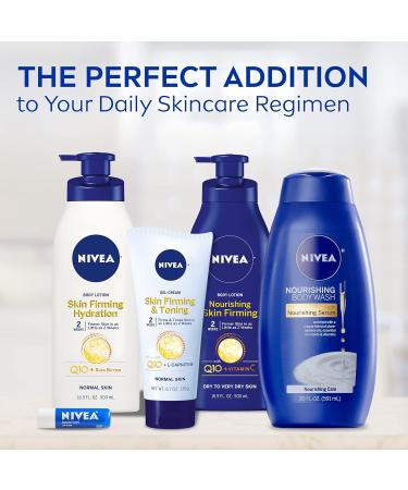 NIVEA Skin Firming Body Lotion Variety Pack - Hydrating 16.9 Fl Oz Lotion & Firming 6.7 Oz Gel Cream - Buy Online on SooperMarket.com