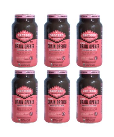 800-6 Lye Crystal Drain Opener 1lb jar- 6pk