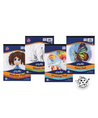 UCreate Art Pad Bundle 9 x 12 White 4 Pack