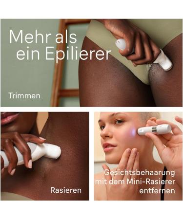 Buy Brown Silk- pil 9 Epilator for Women - Long-Lasting Hair Removal & Facial Trimmer White/Silver - International Shipping Available - Buy Online on SooperMarket.com