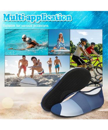 VIFUUR Water Shoes - Barefoot Aqua Socks for Yoga, Beach, Swim - Fogblue - Size 7.5-8.5 Women/6-7 Men - Buy Online on SooperMarket.com