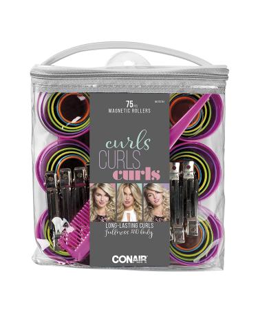 Conair Hair Rollers Magnetic Hair Curler Set - 75-Piece Set with Comb and Clips - Buy Online on SooperMarket.com