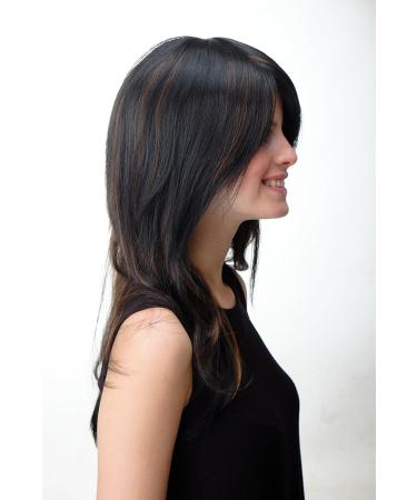 WIG ME UP ZL172-2H30 Long Straight Voluminous Dark Brown Rust Brown Streaked Ladies Wig - International Shipping Available - Buy Online on SooperMarket.com