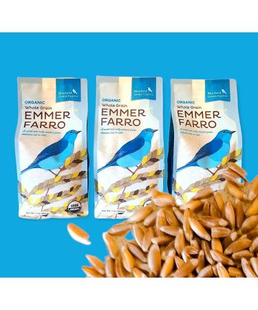 Organic Whole Grain Emmer Farro - 3 Pack | Nutrient-Rich Ancient Grain - Buy Online on SooperMarket.com