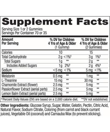 OLLY Kids Sleep Gummy, Occasional Sleep Support, 0.5mg Melatonin, L Theanine, Chamomile, and Lemon Balm Extracts, Childrens Chewable Supplement, Raspberry Flavor - 70 Count - Buy Online on SooperMarket.com