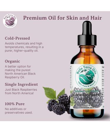 Buy Bella Terra Black Raspberry Seed Oil 2 oz - Cold-Pressed Unrefined High in Vitamin E & Omega-3 - Enhance Your Beauty Naturally - Buy Online on SooperMarket.com