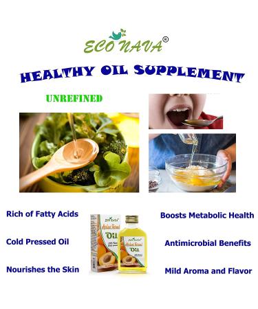 ECO NAVA Apricot Kernel Oil 200 ml - 100% Natural Cold Pressed, Vegan, Premium Grade for Cooking, Salads, Hair, Face & Skin | 6.8 oz - Buy Online on SooperMarket.com