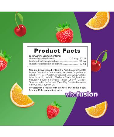 Vitafusion Calcium Adult Vitamin Gummies Strong Bones and Teeth Prevents Osteoperosis Muscle Function 100 Count (1.5-Month Supply) Packaging May Vary - Buy Online on SooperMarket.com
