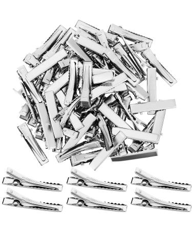 200 Pieces Alligator Hair Clips Metal Duck Bill Hair Clips Flat Top Single Prong Hairpins for Hair Styling DIY Accessories