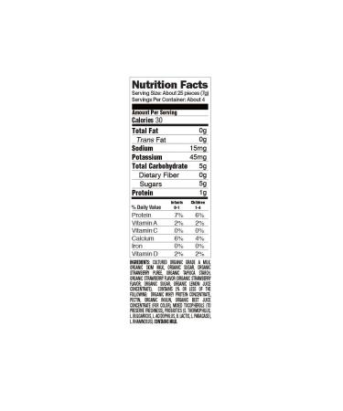 Happy Family Organic Yogis Strawberry - Freeze-Dried Yogurt & Fruit Snacks (1 oz) - Buy Online on SooperMarket.com