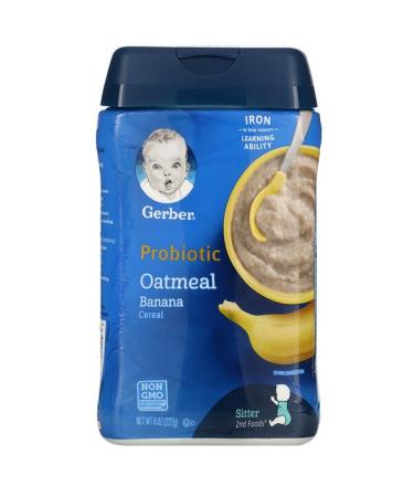 Gerber Probiotic Oatmeal Cereal Banana  8 oz (227 g)