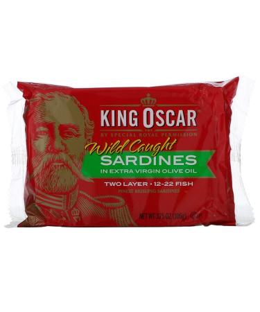 King Oscar Wild Caught Sardines In Extra Virgin Olive Oil 3.75 oz (106 g)