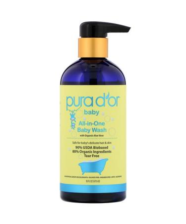 Pura D'or All-in-One Baby Wash 16 fl oz (473 ml)