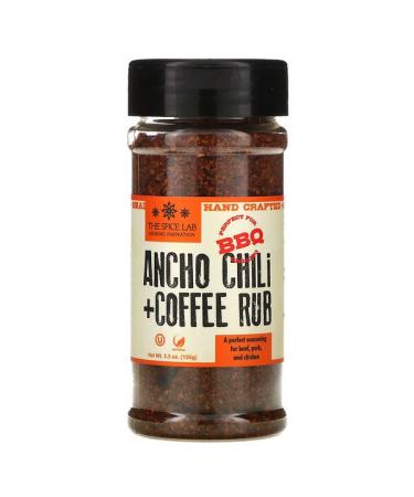 The Spice Lab Ancho Chili + Coffee Rub 5.5 oz ( 155 g)