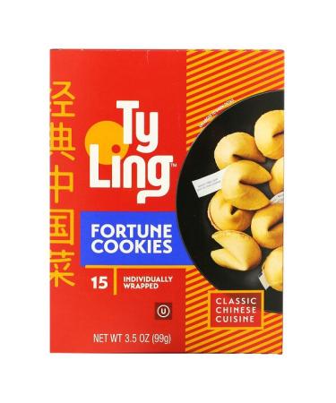 Ty Ling Fortune Cookies 15 Individually Wrapped