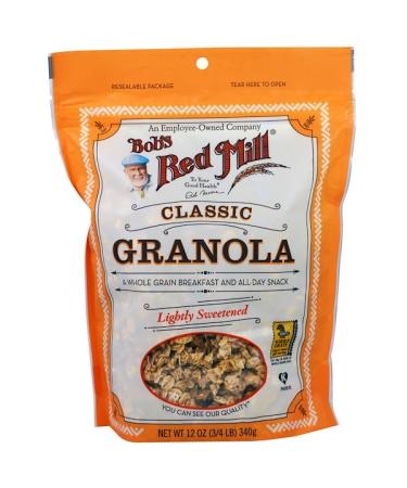 Bob's Red Mill Classic Granola Lightly Sweetened 12 oz (340 g)