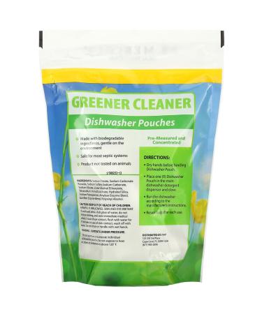 Dr. Mercola Greener Cleaner Dishwasher Pouches - 24 Pouches (15.2 oz) | Eco-Friendly & Effective Dishwashing - Buy Online on SooperMarket.com
