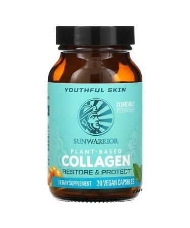 Sunwarrior Plant-Based Collagen Restore & Protect 30 Vegan Capsules
