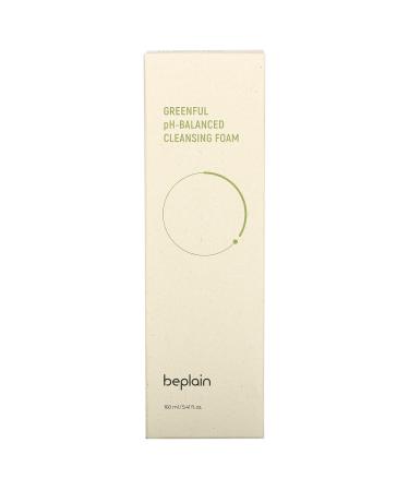 Beplain Greenful pH-Balanced Cleansing Foam 5.41 fl oz - Gentle & Effective Cleansing for Healthy Skin - Buy Online on SooperMarket.com