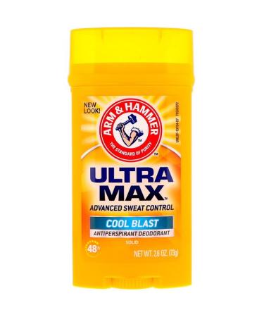 Arm & Hammer UltraMax Solid Antiperspirant Deodorant for Men Cool Blast 2.6 oz (73 g)