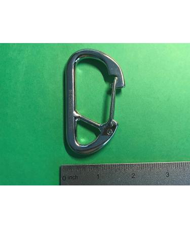 Stainless Steel 316 Spring Hook Carabiner 5/16" (8mm) Marine Grade Safety Clip Forged - Buy Online on SooperMarket.com