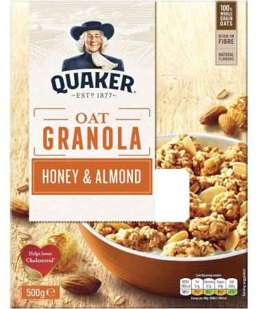 Quaker Honey and Almond Oat Granola 500 g (Pack of 5) - Buy Online on SooperMarket.com