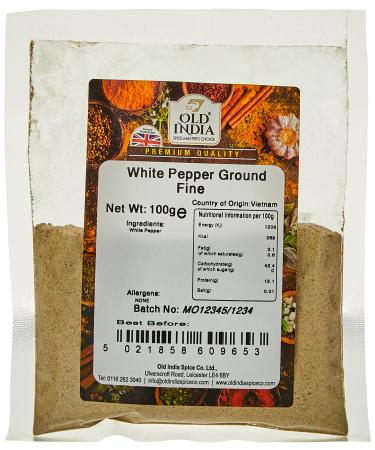 Old India White Pepper Ground Fine 100g 100 g