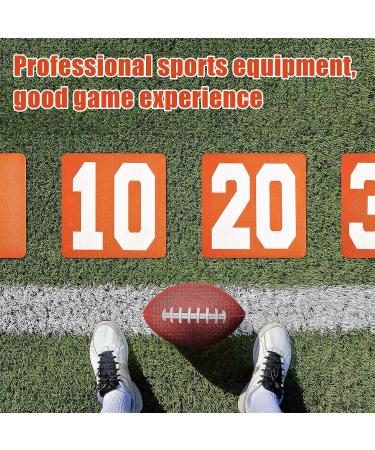 High Visibility 12 Inch Football Yard Markers Set - Orange Down Marker for Sporting Training - Carrying Bag Included - Buy Online on SooperMarket.com