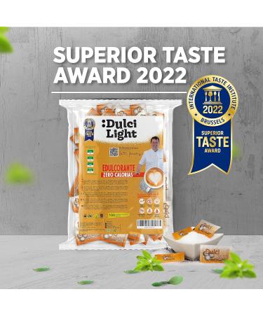 Dulci Light Sucralose Sweetener - 100g Zero Calorie Sweetener 100 Packets | Natural Sugar Substitute for Drinks & Food - Buy Online on SooperMarket.com