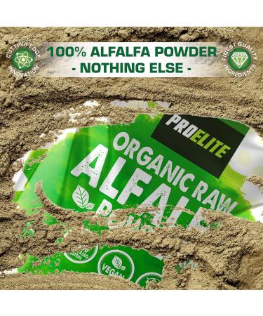 Organic Alfalfa Powder 250g Support Energy and Stress Vegan Keto Green Superfood Supergreen Raw Natural Alfalfa Powder Juice Shots PROELITE - Buy Online on SooperMarket.com