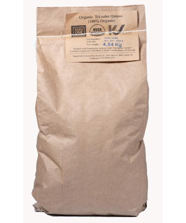 Organic Tricolor Bolivian Quinoa (10 lb) | Eco Friendly Packaging | Pre Washed