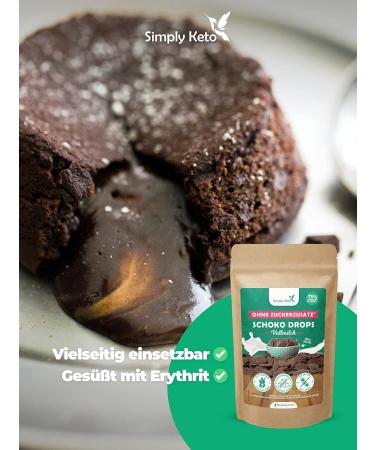 Simply Keto Lower Carb Chocolate Drops 200g | Sugar-Free Full Milk Snack | Ideal for Keto & Low-Carb Diets - Buy Online on SooperMarket.com