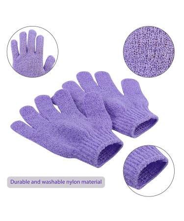 12 Pairs Double Sided Exfoliating Gloves | Body Scrubber Scrubbing Mitts for Shower | Dead Skin Cell Remover | 12 Colors - Buy Online on SooperMarket.com