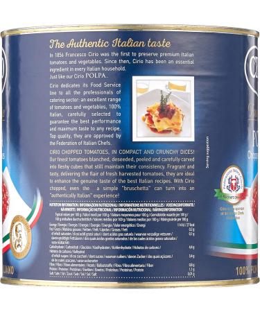 Batchelors Cirio Polpa Chopped Tomatoes 2.5 kg - Buy Online on SooperMarket.com