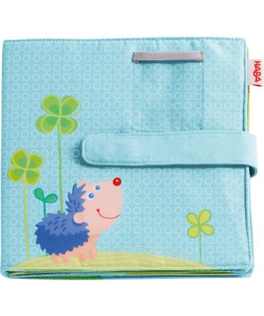 HABA 305258 - Baby photo album happiness fabric album with 10 pages pockets for 8 photos in 10 x 15 cm format from 12 months