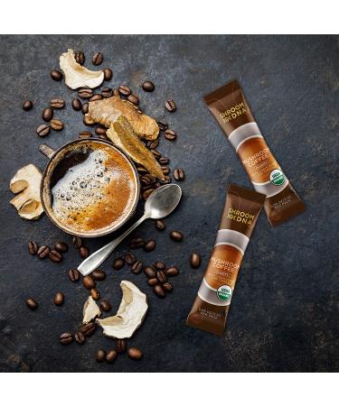 ShroomDNA Organic Mushroom Coffee with Lions Mane and Chaga Mushrooms - Instant Focus + Clarity All Day | USDA Certified Organic, Vegan, Gluten Free, No Added Sugar (20 Count) - Buy Online on SooperMarket.com