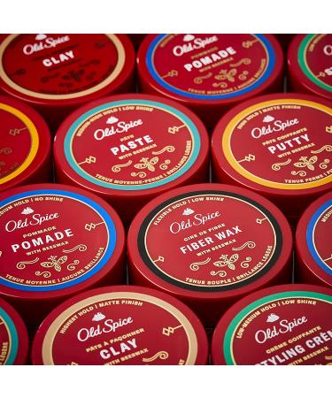 Old Spice Men's Hair Styling Fiber Wax Twin Pack - Flexible Hold, Low Shine - 4.44 Fl Oz - Buy Online on SooperMarket.com