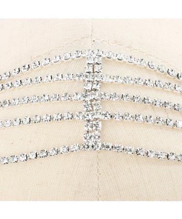 YERTTER Brides Silver Rhinestone Tassel Head Chain - Boho Hair Accessories for Women - Buy Online on SooperMarket.com