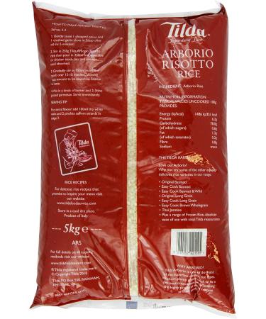 Tilda Arborio Risotto Rice 5 kg - Premium Quality Italian Rice for Delicious Risotto Dishes - Buy Online on SooperMarket.com
